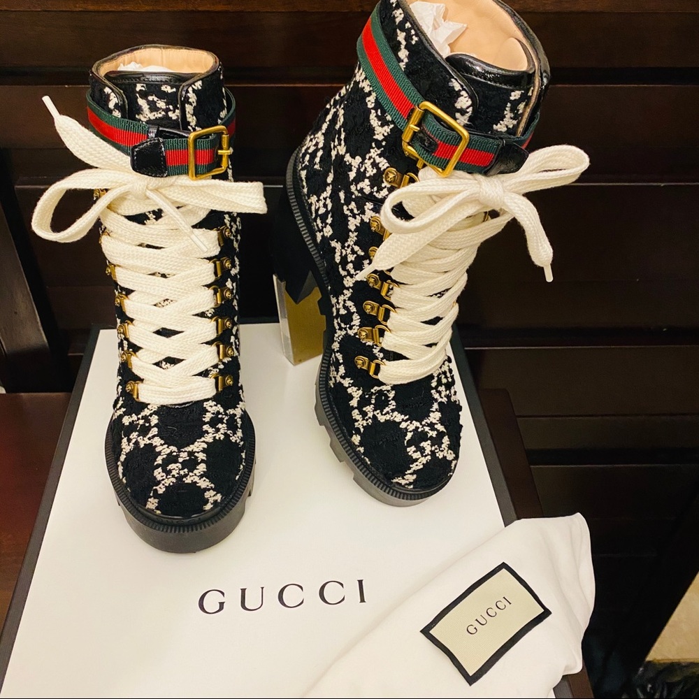 ❤️💚Gucci Tweed Boots 💚❤️